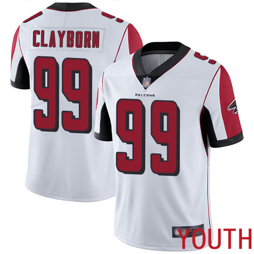 Atlanta Falcons Limited White Youth Adrian Clayborn Road Jersey NFL Football #99 Vapor Untouchable->youth nfl jersey->Youth Jersey